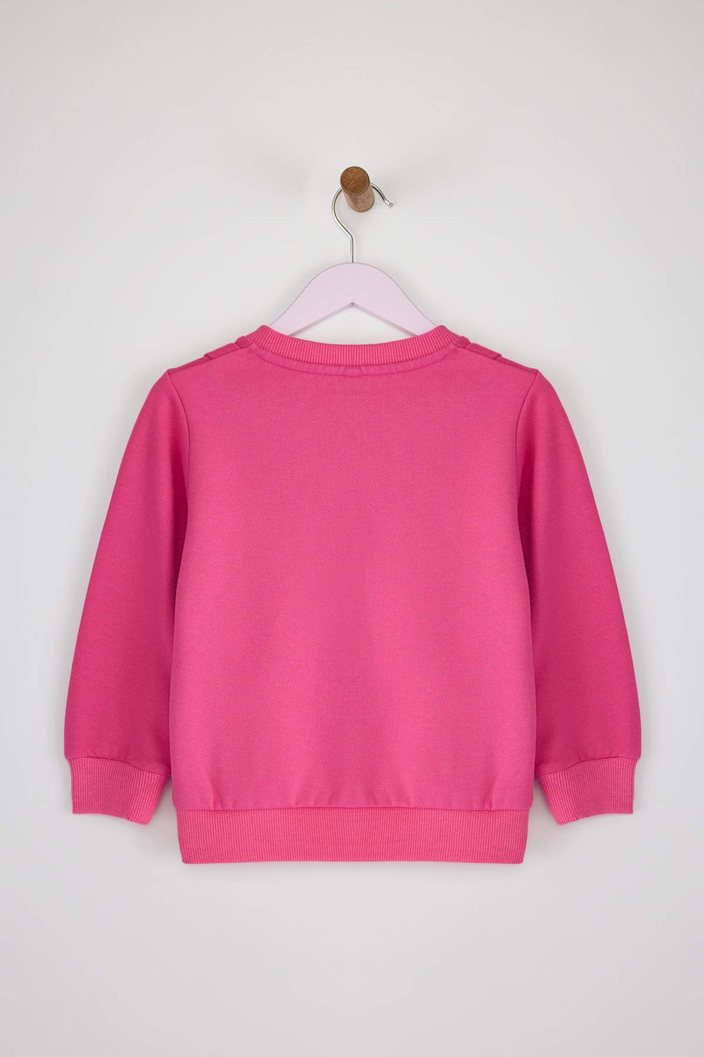 Ac?k Turuncu Pamuklu Cicekli K?z Cocuk Regular Orme Sweatshirt TKDAW25SW00020 - Trendyolmilla фото 10