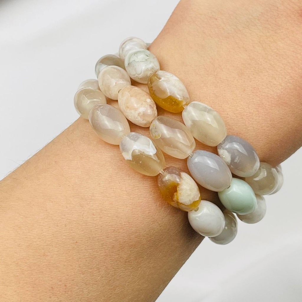 Бусины для украшений из цветочного Агата