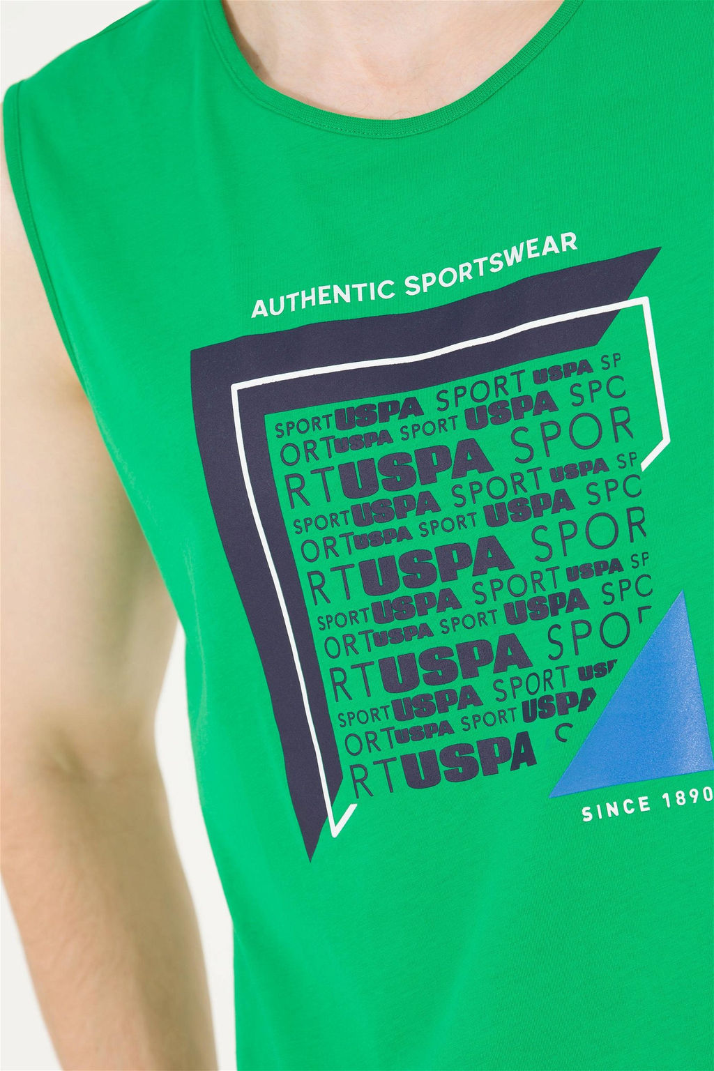 Мужская футболка Apple Green с круглым вырезом - U.s. polo assn фото 14