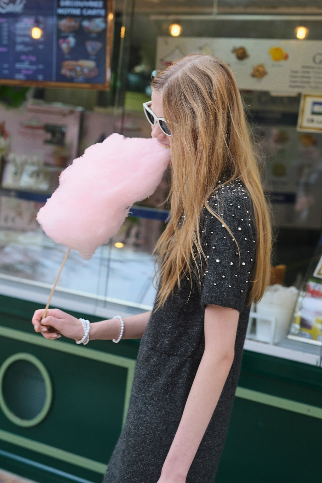 Beaded fine-knit dress - H&m фото 5