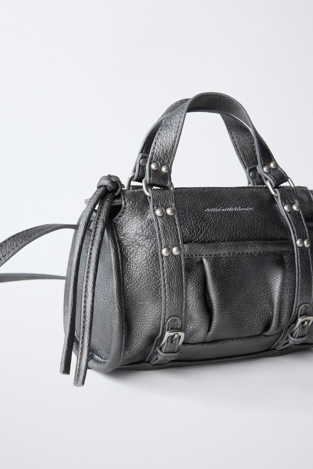 BANDOLERA METALIZADA / Gris - Zara фото 3