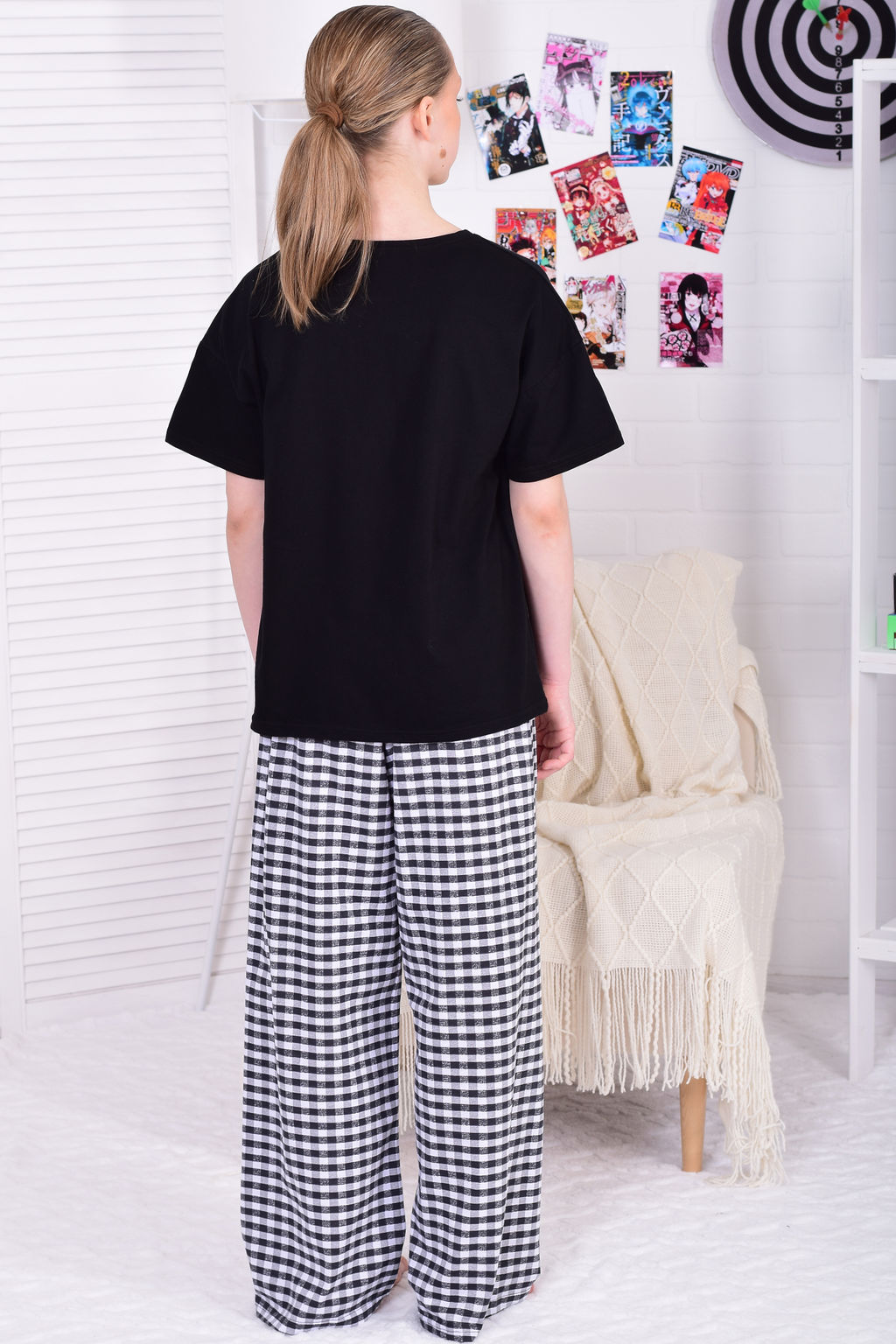 Пижама подростковая 12-112 (черный)