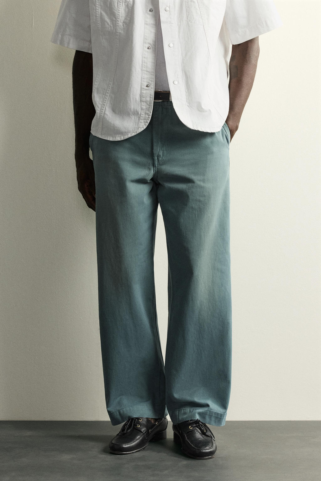 PANTAL?N CHINO DENIM / Verde - Zara фото 2