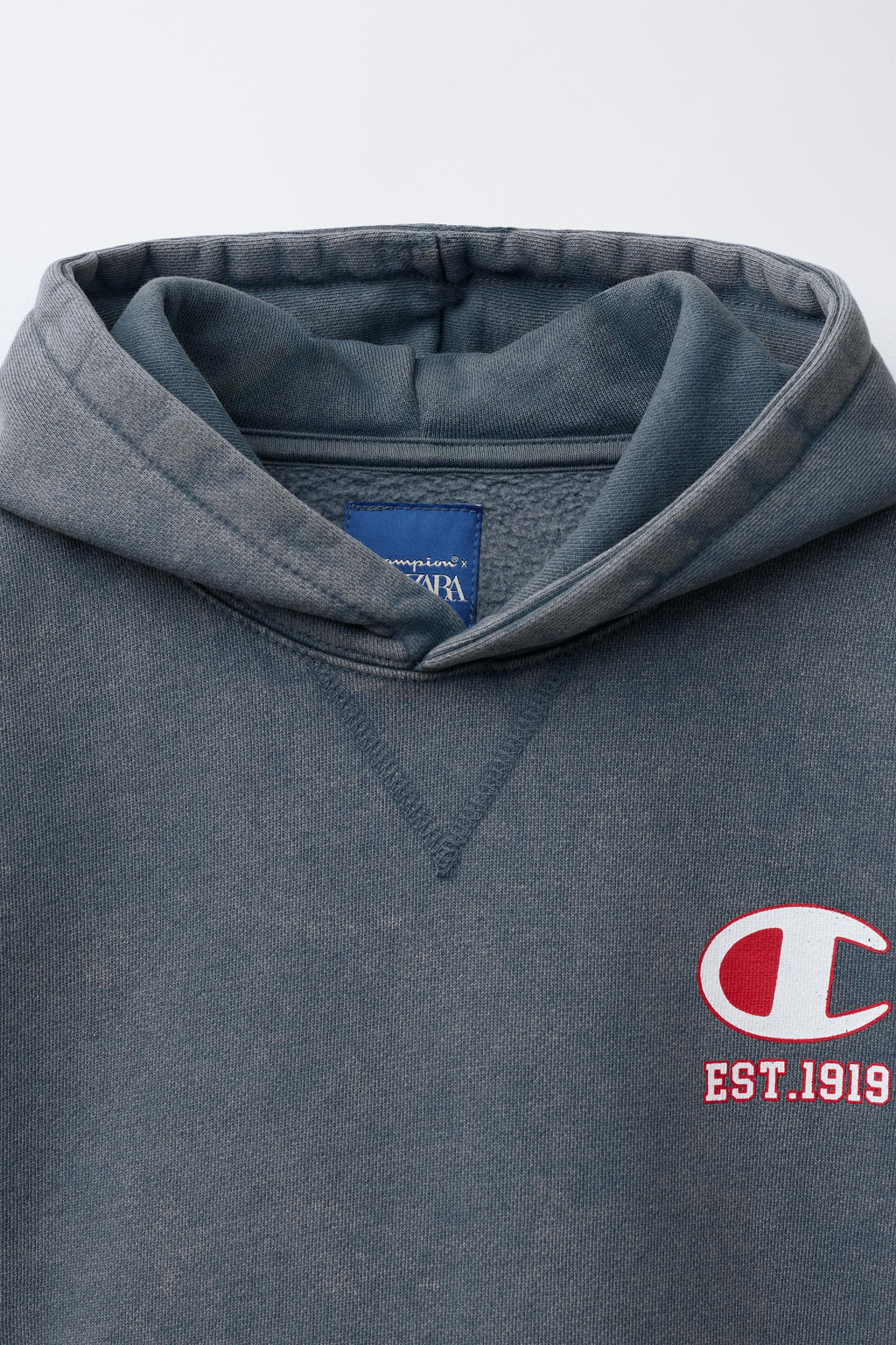CHAMPION ® X ZARA WASHED EFFECT HOODIE  фото 3