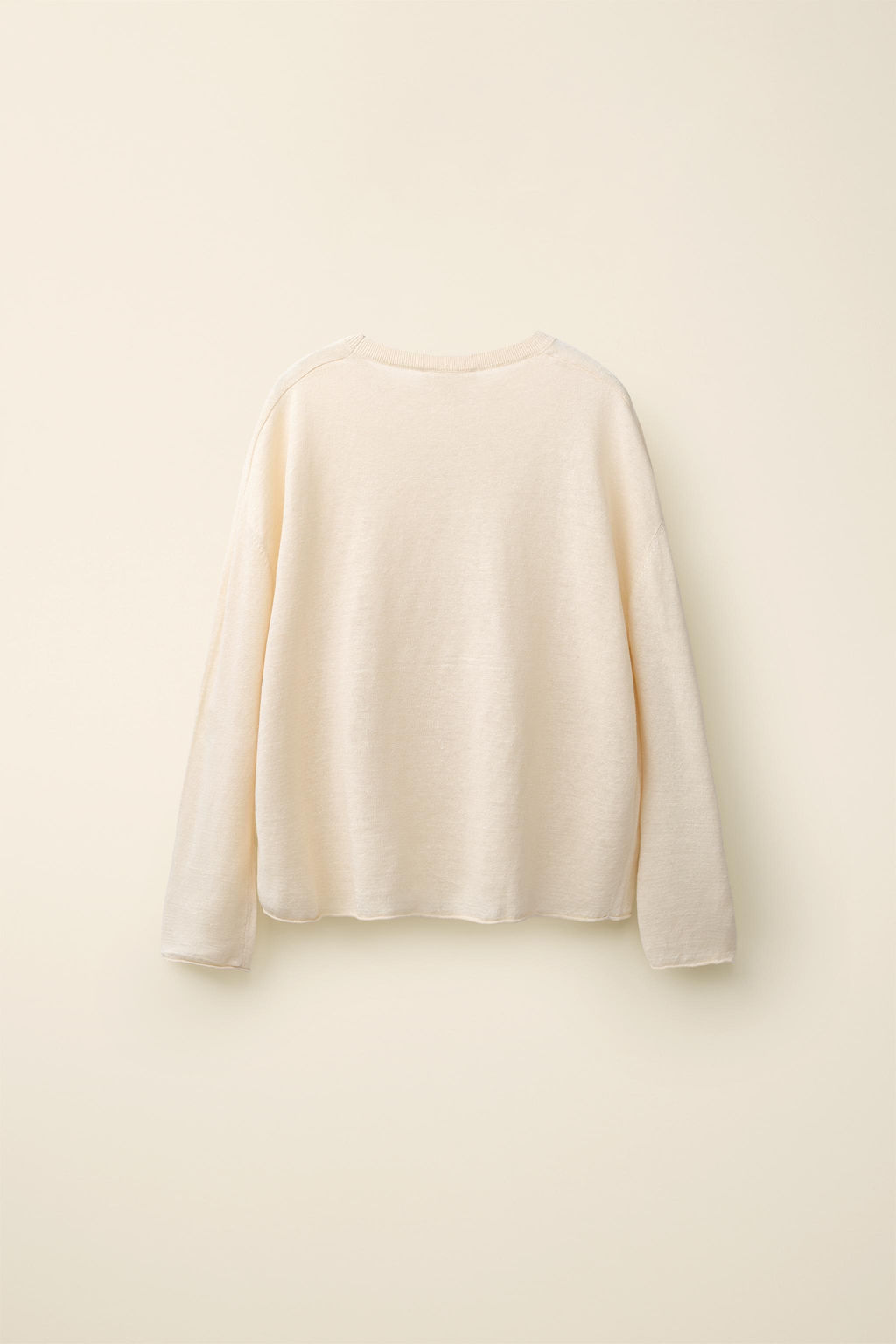 JERSEY PUNTO 100% LINO CREATED BY CARAMEL LONDON X ZARA / Crudo  фото 4