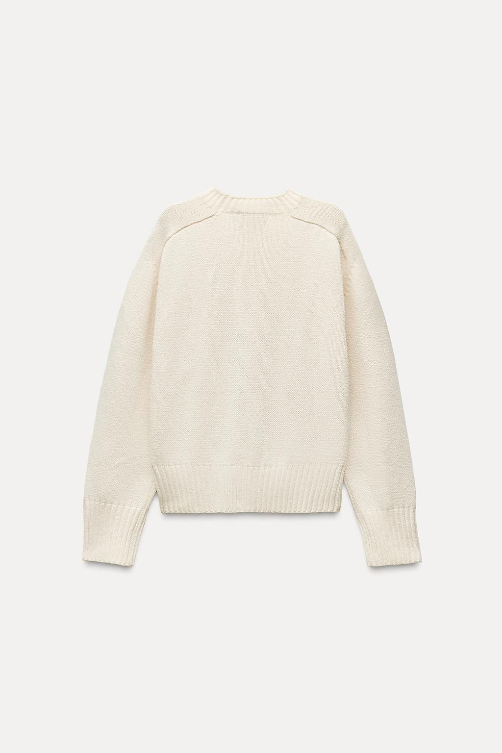 PLAIN KNIT SWEATER - Zara фото 6