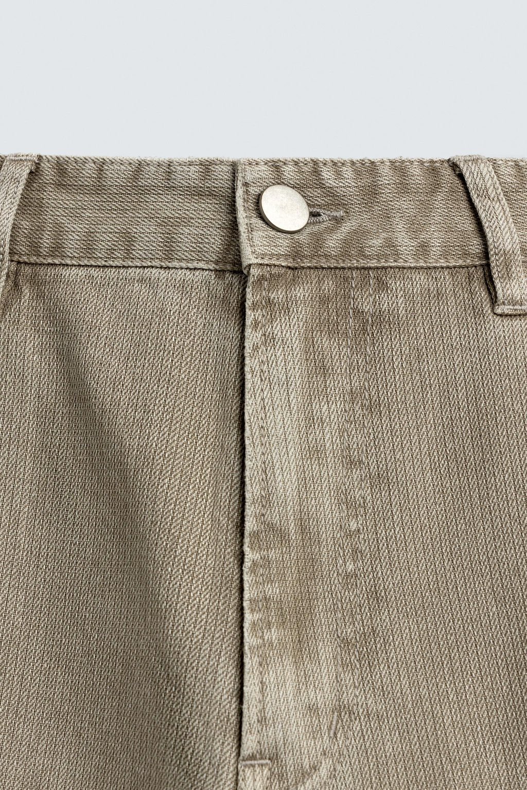 PANTAL?N FLARE FIT ESTRUCTURA ALGOD?N / Beige - Zara фото 8