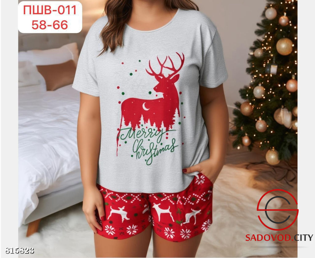 Пижама женская с оленем