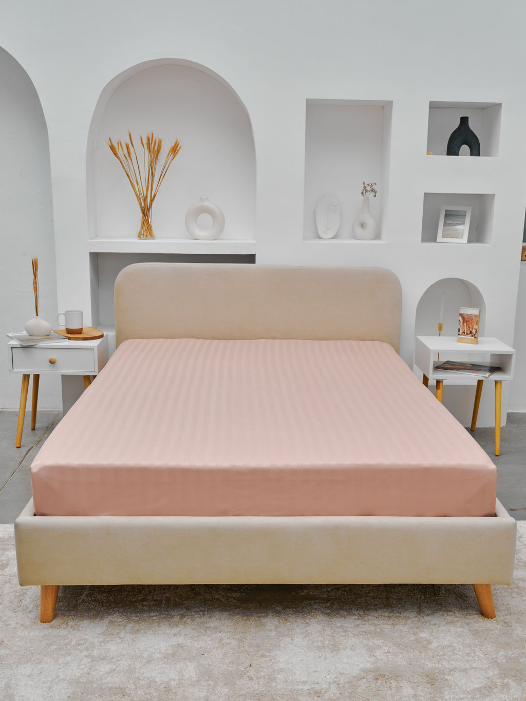 Простыня на резинке Микрофибра Страйп - Гармония уюта фото 2