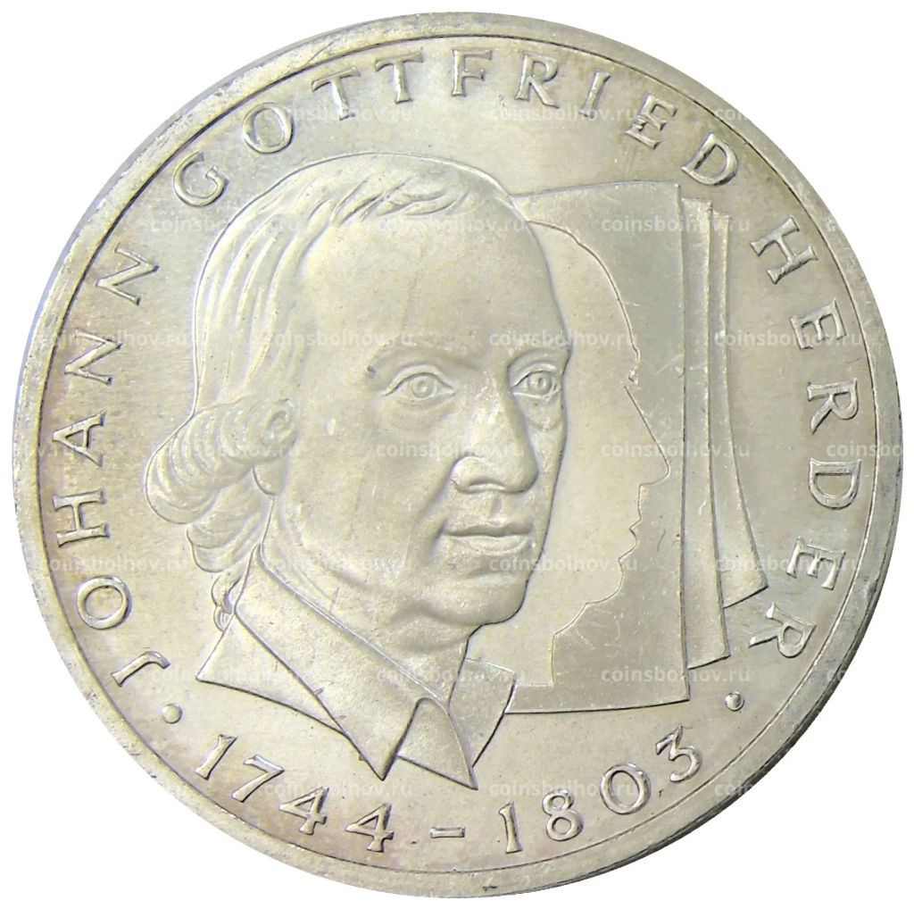 10 марок 1994 года G Германия 250 лет со дня рождения Иоганна Готфрида Гердера