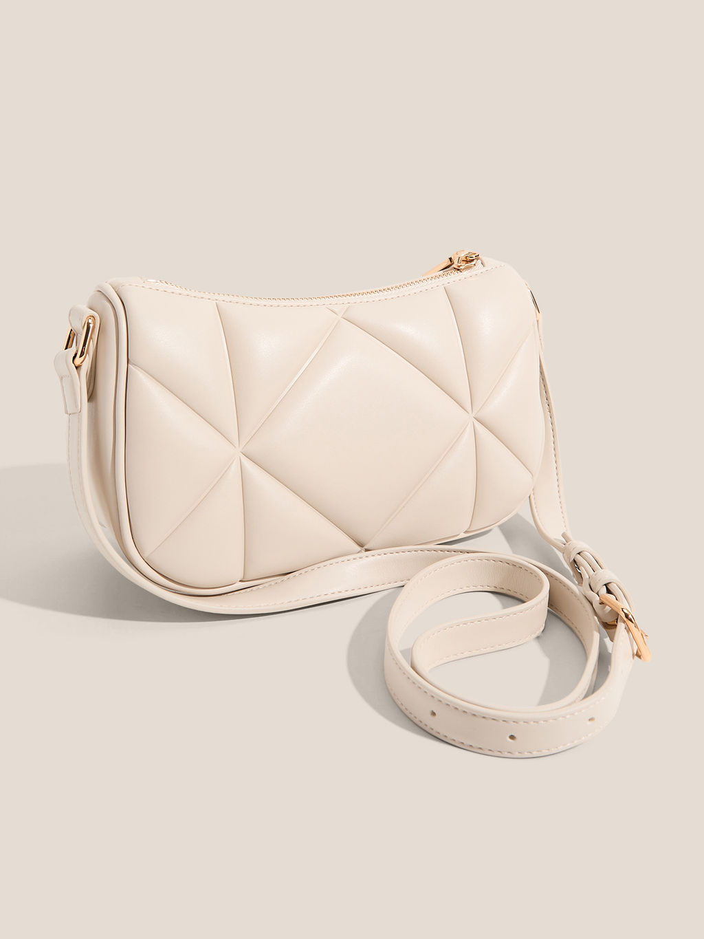 Кросс-боди LOVE MOSCHINO EMBOSSED Q Артикул 4561060, молочно-белый  фото 3