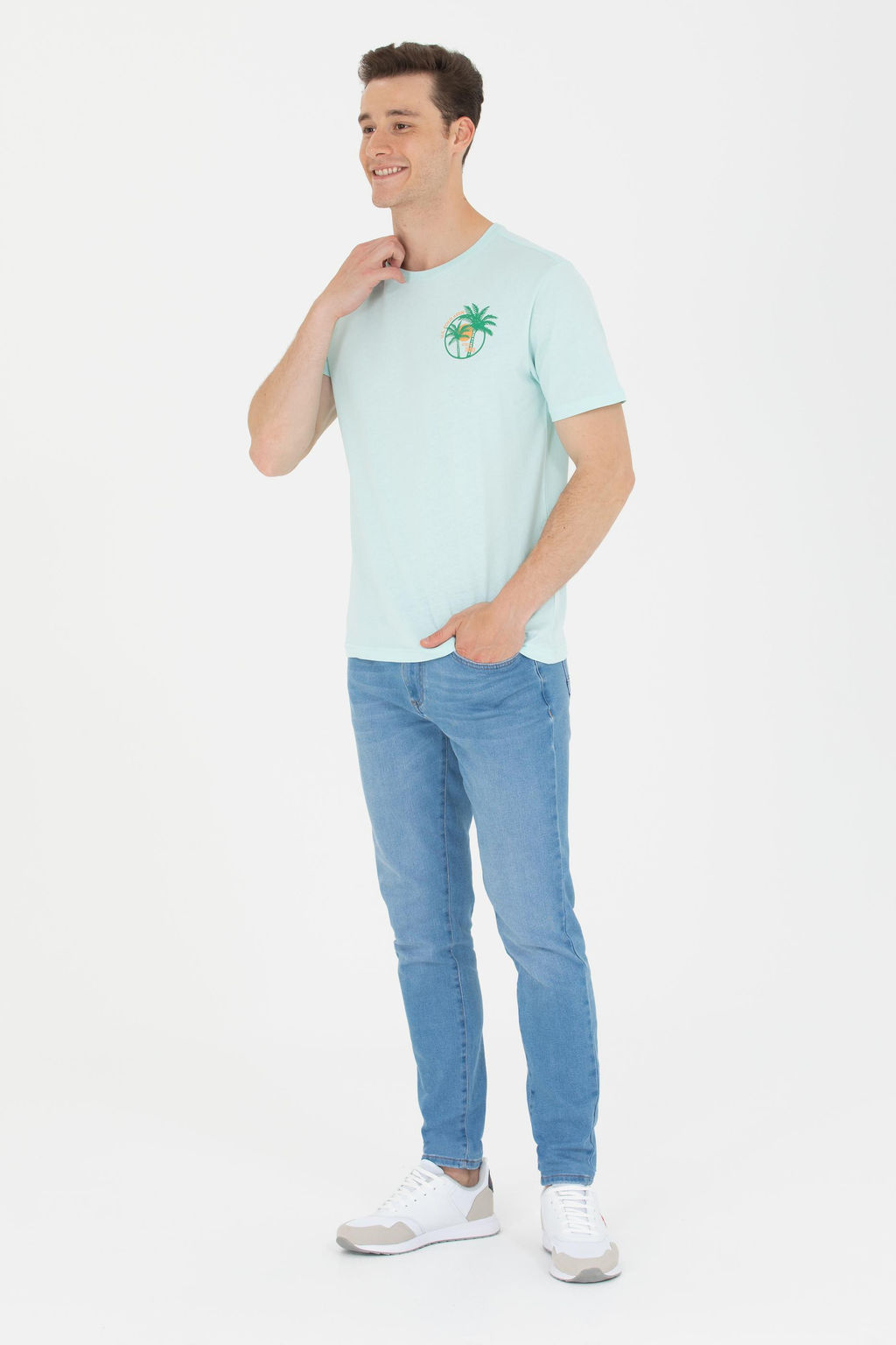 U. S. Polo Assn Мужская футболка Nil с круглым вырезом - U.s. polo assn фото 4