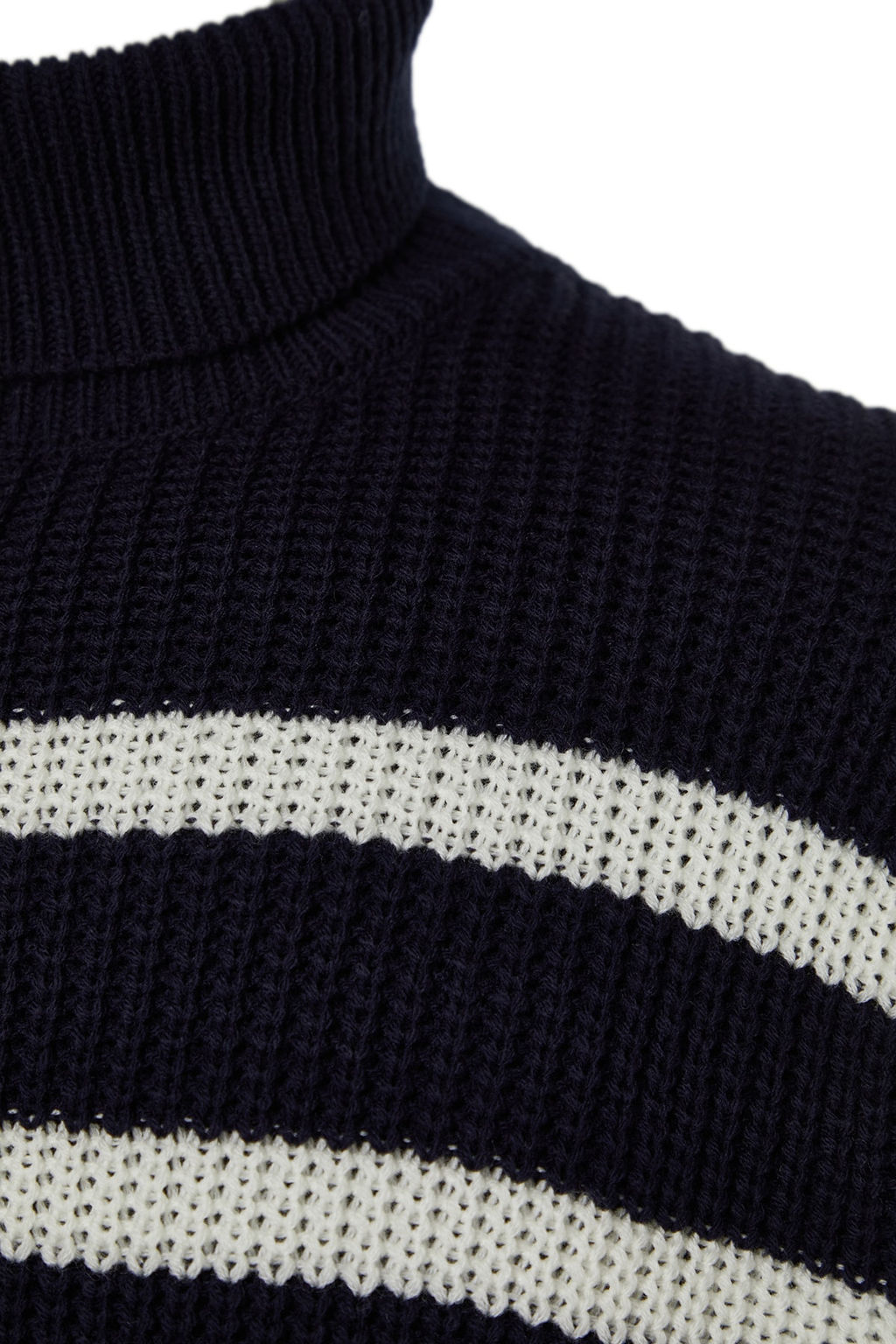 TRENDYOL MAN Lacivert Casual Unisex Oversize Fit Genis Kal?p Cizgili Triko Kazak TMNAW24KZ00017 - Trendyolmilla фото 11