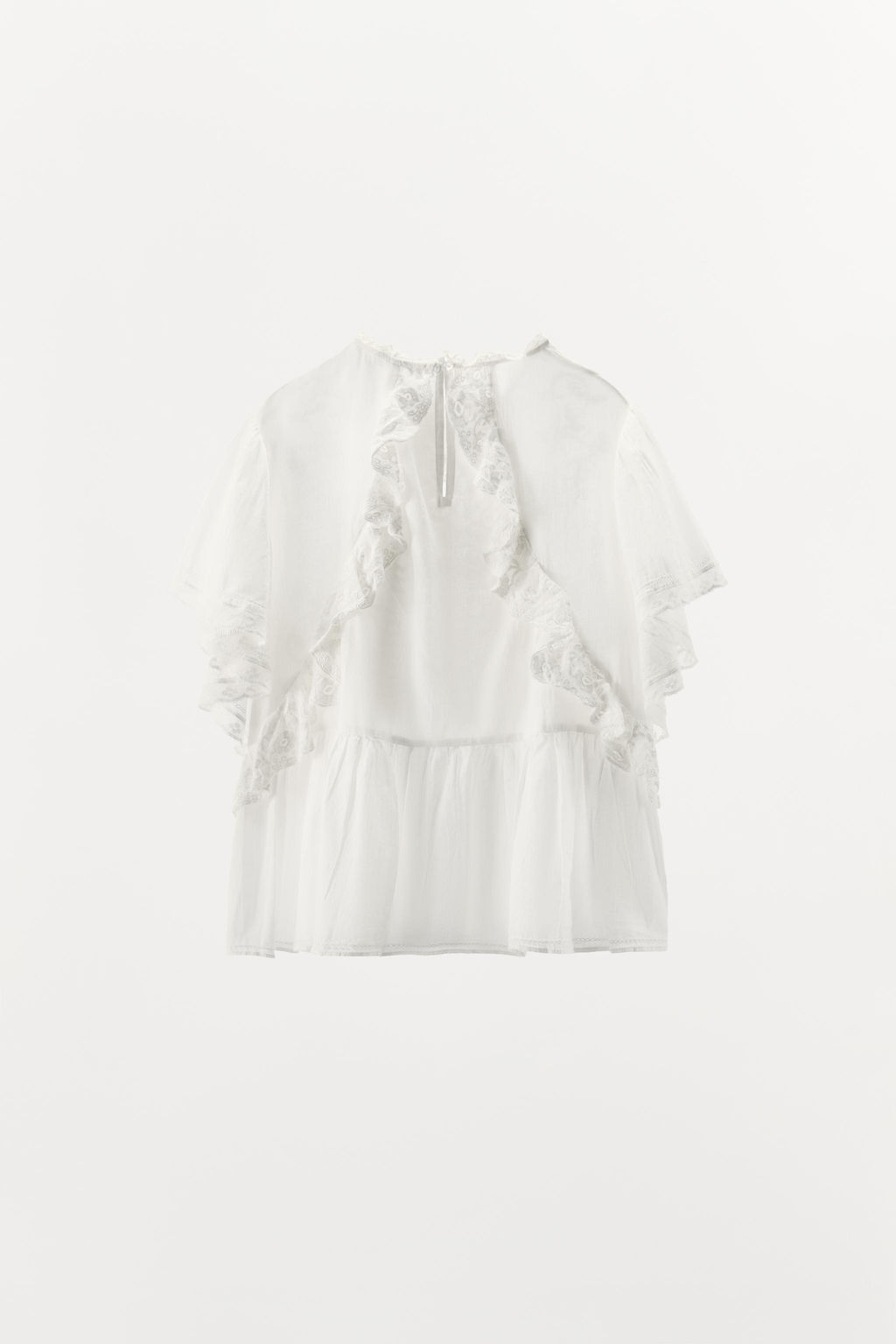 LIMITED EDITION EMBROIDERED LACE TOP - Zara фото 6