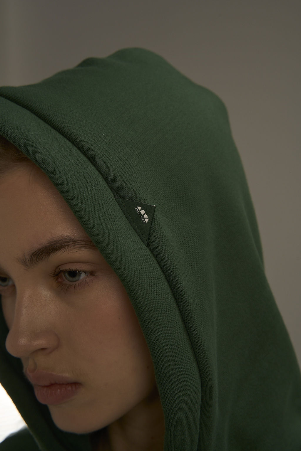 Худи утепленное Зеленый