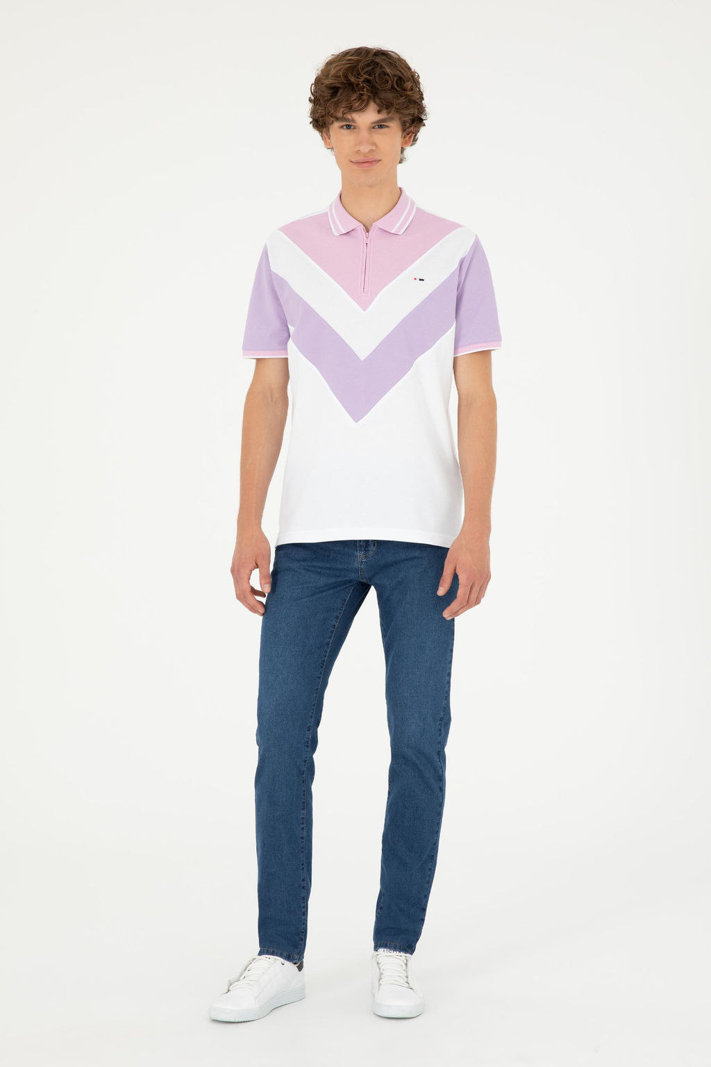 Мужская сиреневая футболка Неожиданная скидка в корзине - U.s. polo assn фото 4