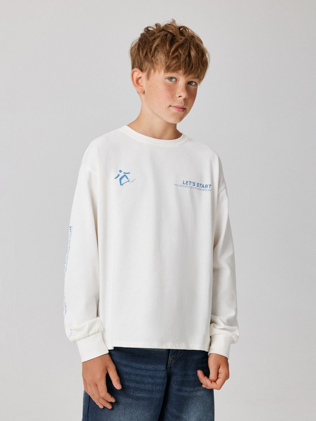 ACOOLA / Джемпер детский для мальчиков Bonifaz белый