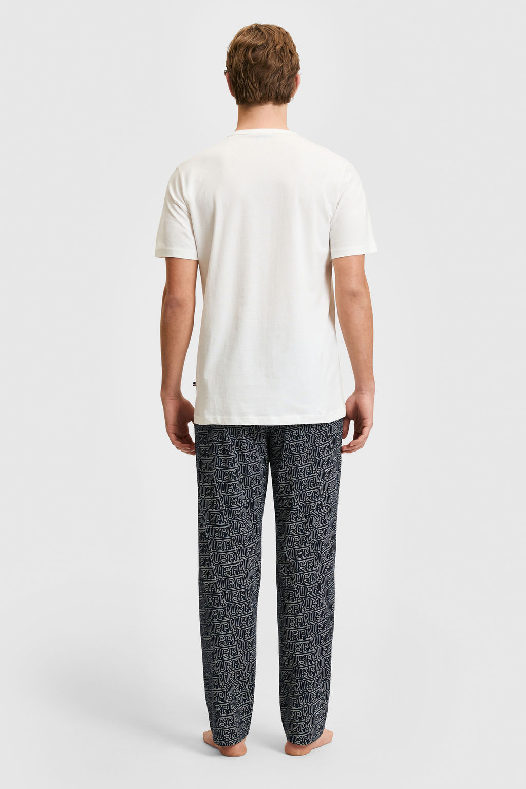 Erkek Ekru Pijama Tak_m_ - U.s. polo assn фото 3