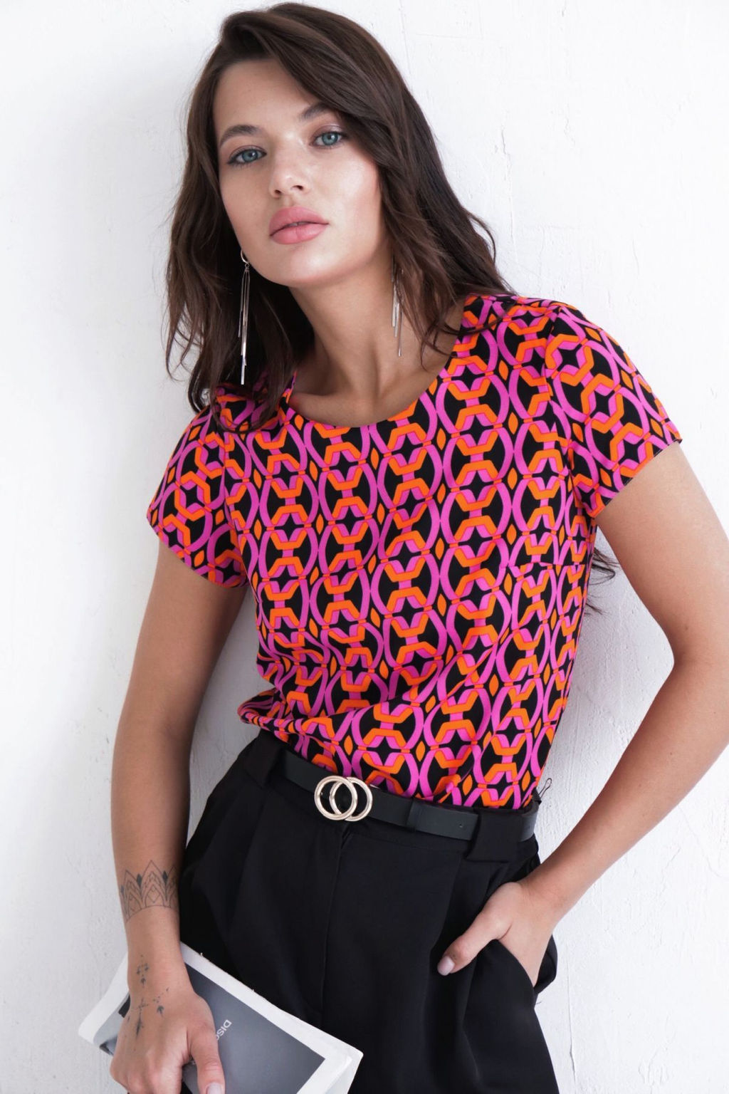 Блуза с коротким рукавом - Martichelli фото 5