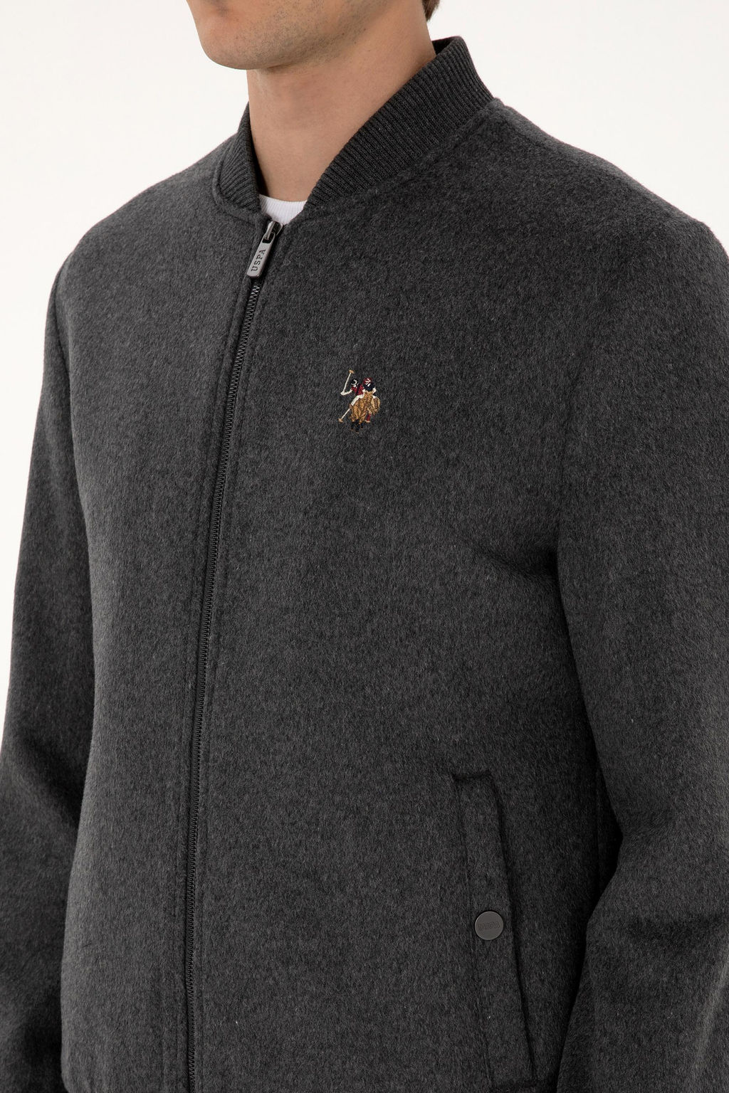 Erkek Gri Ka_e Mont Sepette S_rpriz _ndirim - U.s. polo assn фото 7