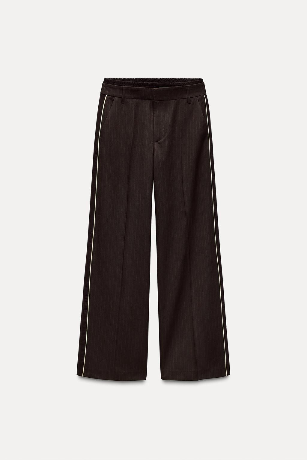 PINSTRIPE TROUSERS WITH BOXER DETAIL - Zara фото 4