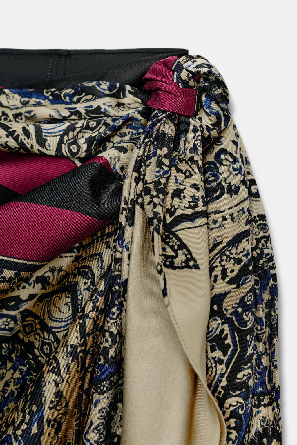 ZW COLLECTION PAISLEY SARONG SKIRT - Zara фото 7