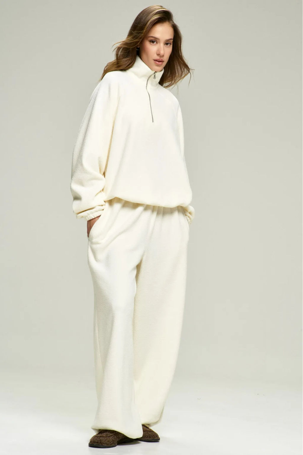 Анорак из плюша с начесом Milk