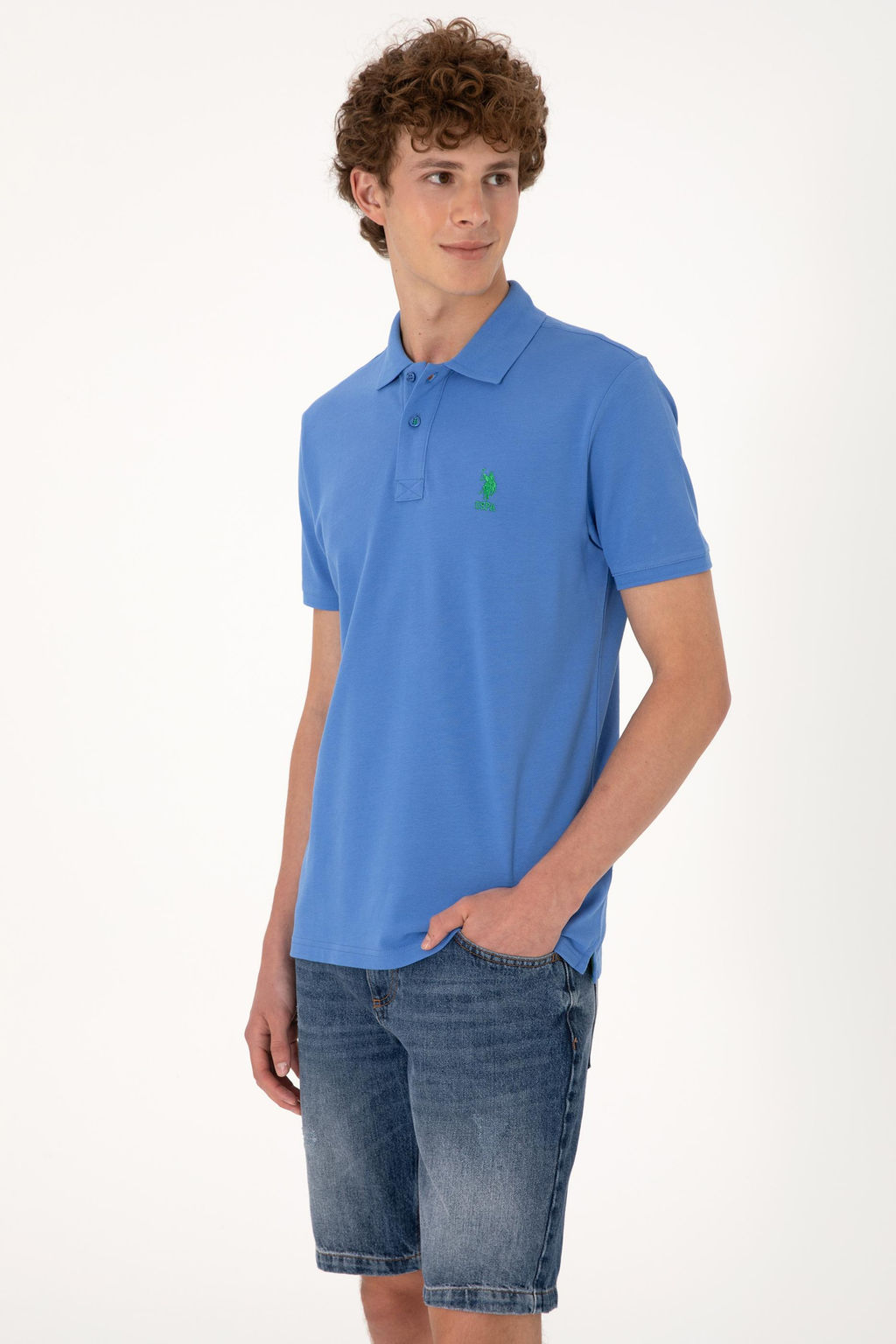 Erkek _ndigo Basic Ti__rt Sepette S_rpriz _ndirim - U.s. polo assn фото 3