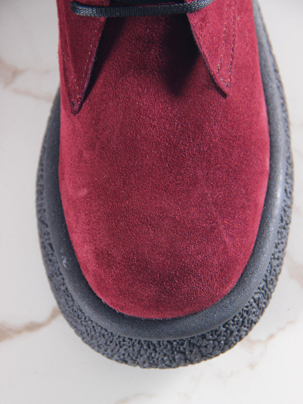 Ботинки 308.агатаbl. бордo замша/Байка