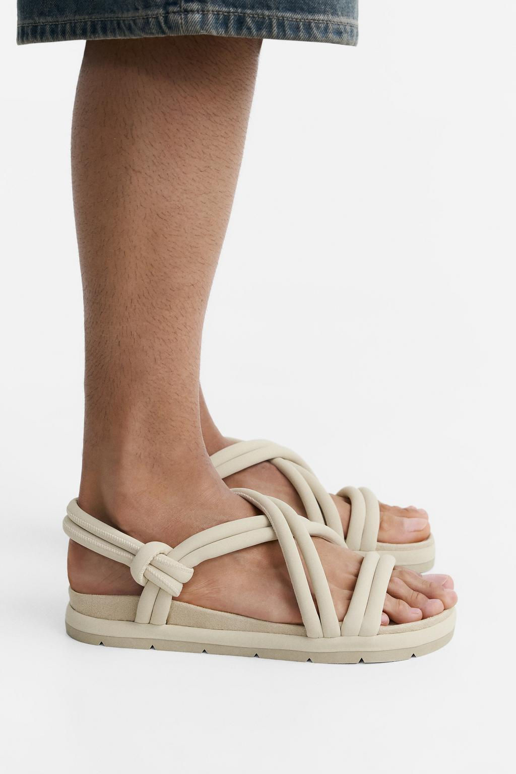 Sandals with Criss-Cross Straps - Zara фото 2