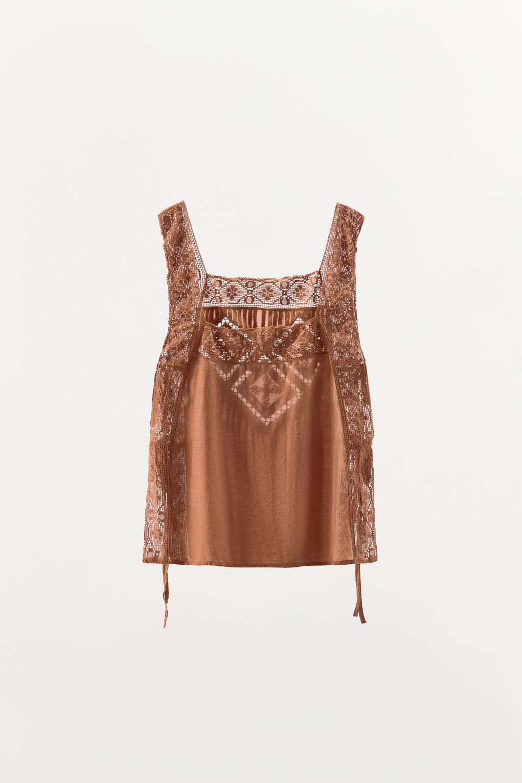 LIMITED EDITION ARGYLE LACE TOP - Zara фото 6