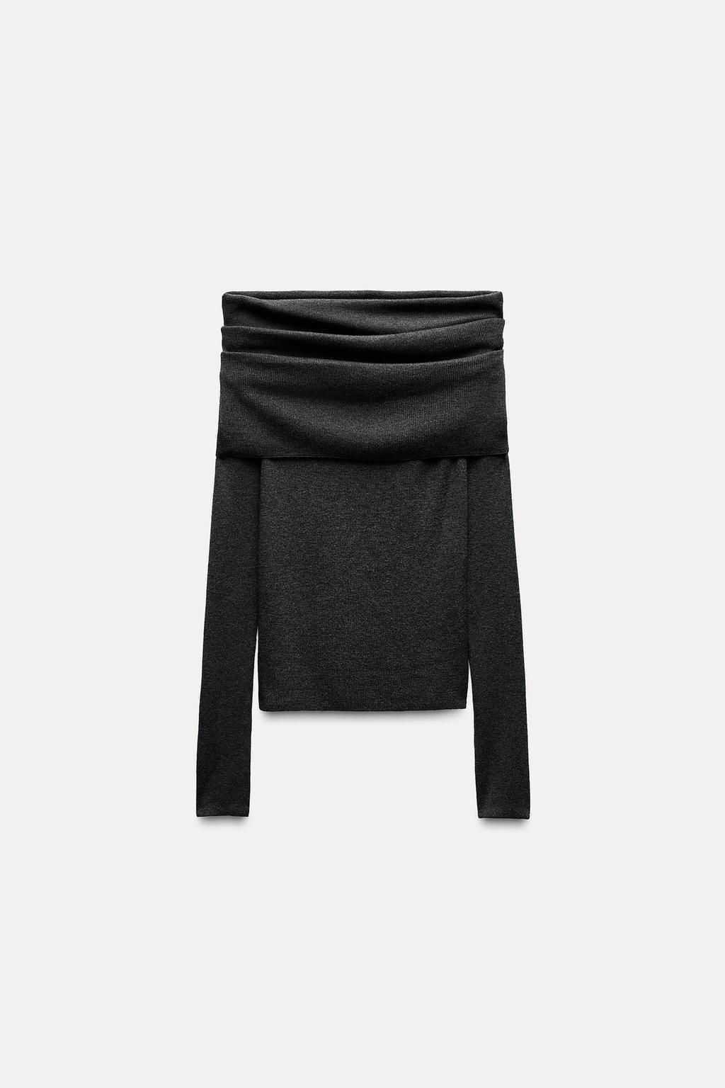 OFF-THE-SHOULDER KNIT TOP - Zara фото 7