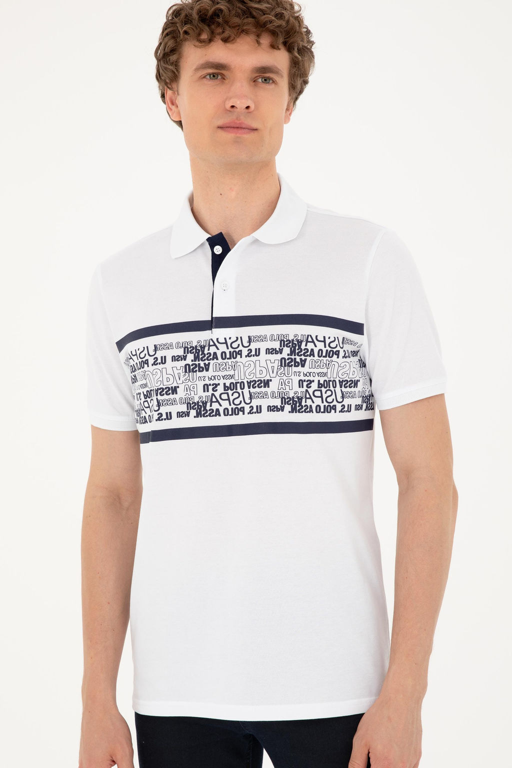 U. S. Polo Assn / Мужская белая футболка - U.s. polo assn фото 3