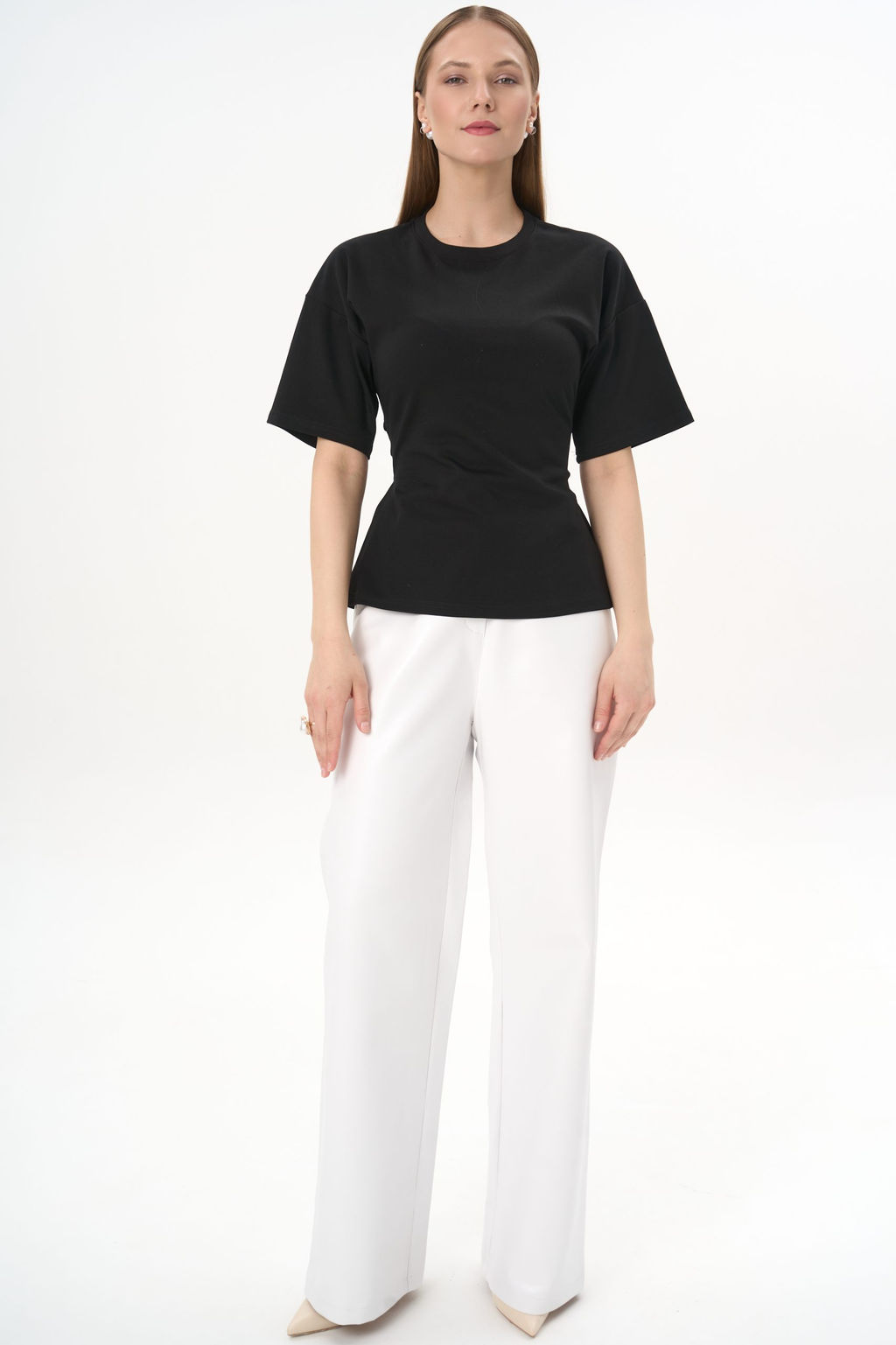 Футболка с завязками Николь (чёрный) - Эльза фото 2