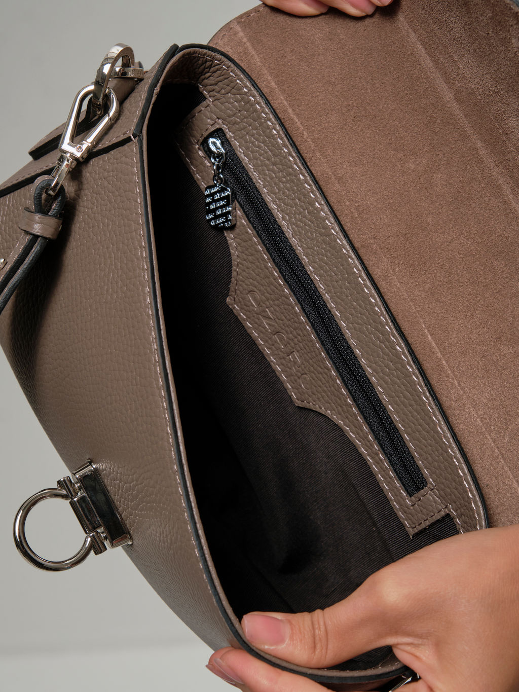 Сумка кожаная Azaro 31049 тауп