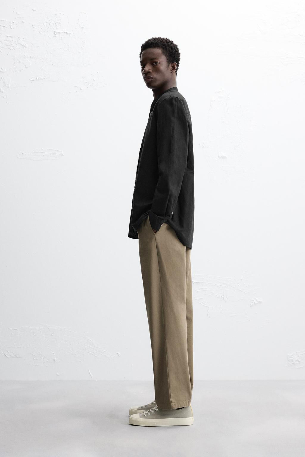 COTTON - LINEN SHIRT - Zara фото 12