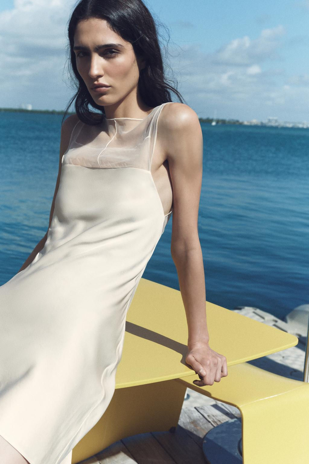 LIMITED EDITION TULLE SATIN DRESS