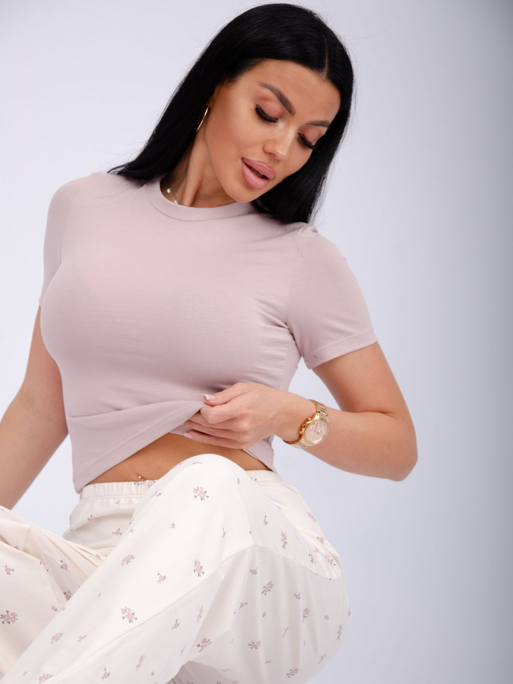 Пижама "Флоранс", кулирка с лайкрой