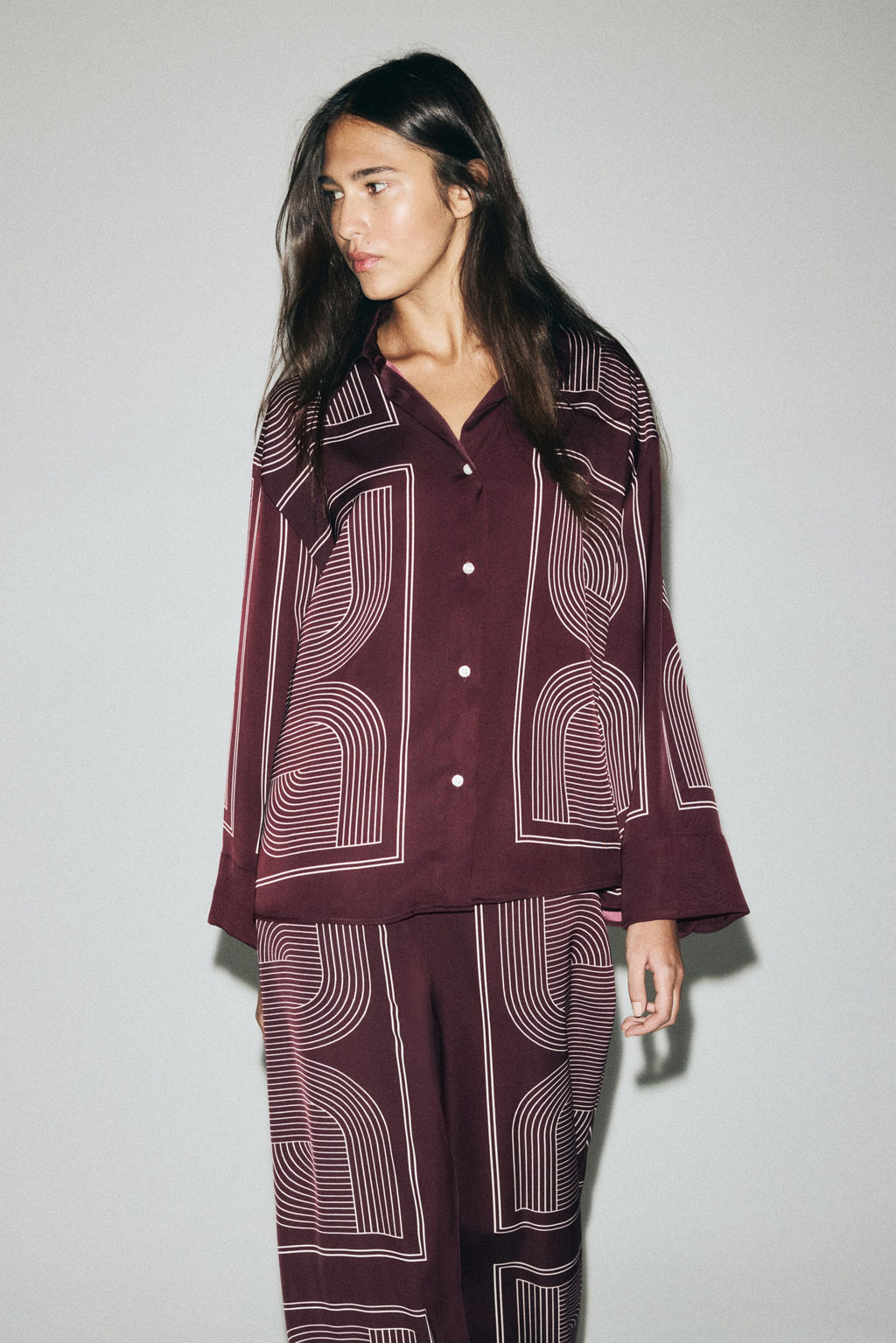 Camisa oversize de sarga - H&m фото 4