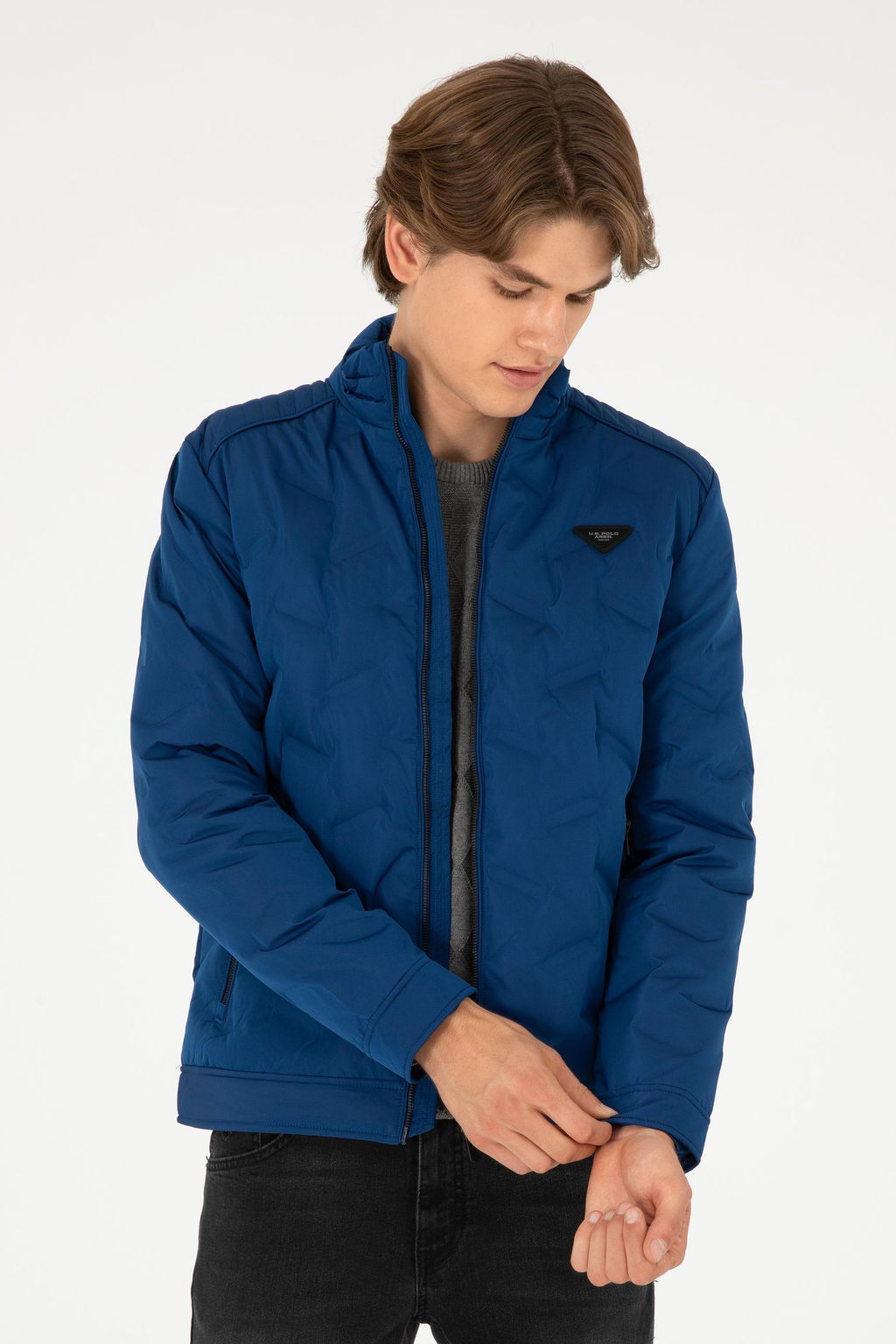 Мужское пальто цвета индиго Неожиданная скидка в корзине - U.s. polo assn фото 3