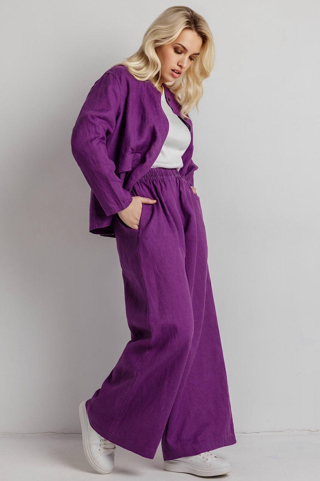 Брюки женские Б91028/01/Фиолетовый