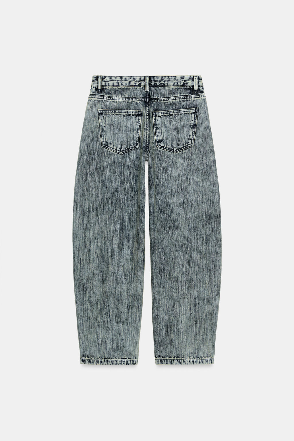 ZW COLLECTION RELAXED FIT MID-WAIST BALLOON JEANS - Zara фото 6