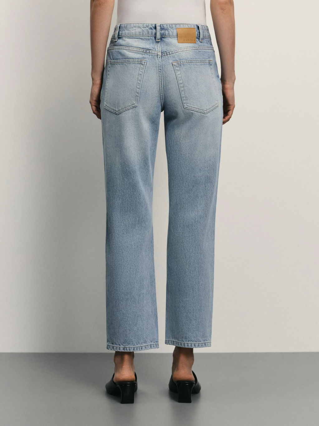 Джинсы straight укороченные / Zarina  фото 4