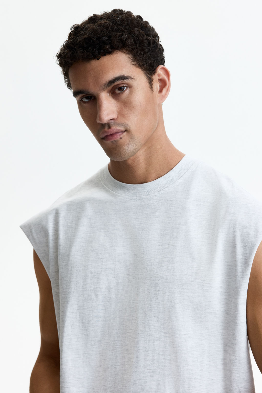 Camiseta sin mangas en algod?n Relaxed Fit - H&m фото 8