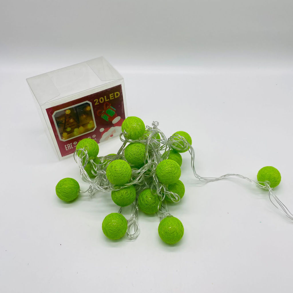 Гирлянда Клубок тонкая нить 5 м 20 LED (тайские шарики) (арт. HZ) - Ип лебедев о.ю фото 7