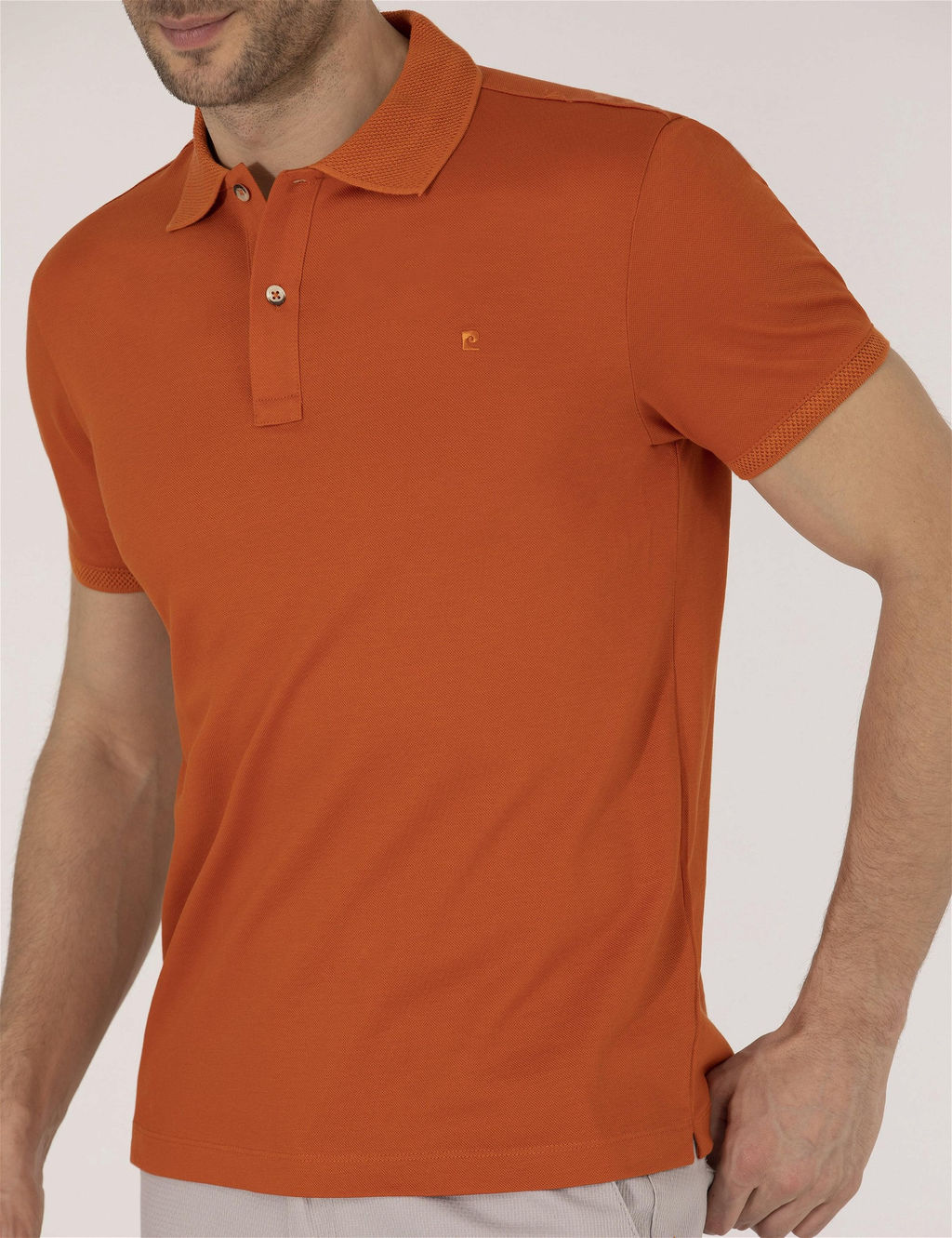 Kahverengi Regular Fit Polo Yaka Merserize Ti__rt - Pierre cardin фото 6