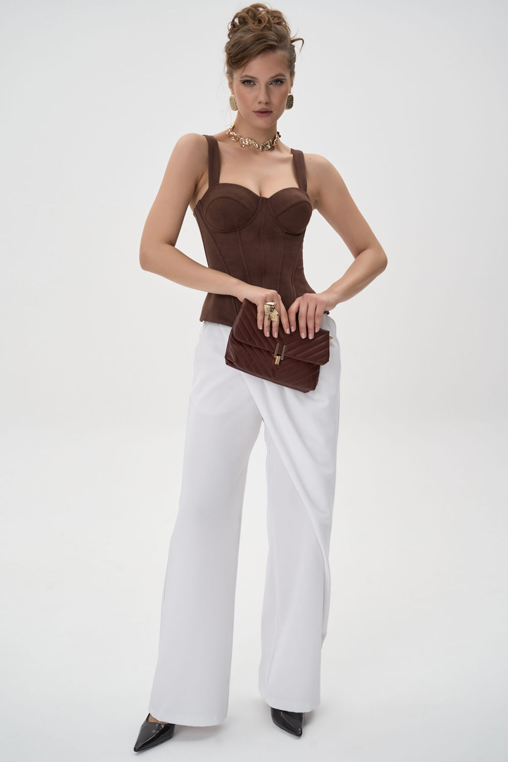 Брюки Шарлиз (белый) - Эльза фото 6