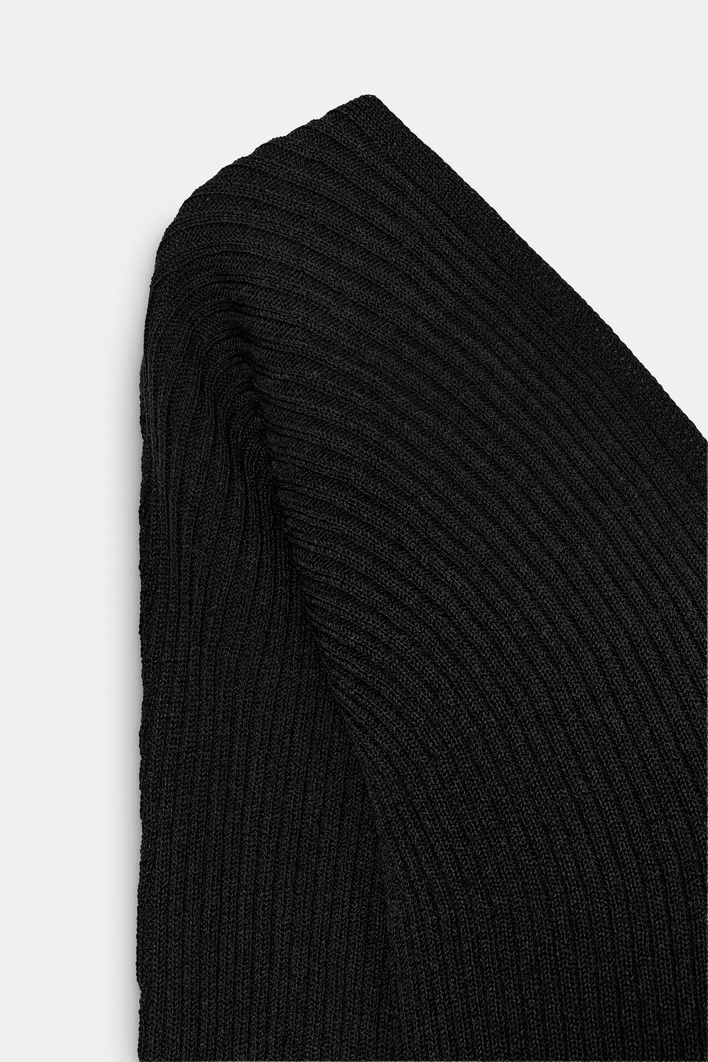 TOP AJUSTADO PUNTO RIB / Negro - Zara фото 5