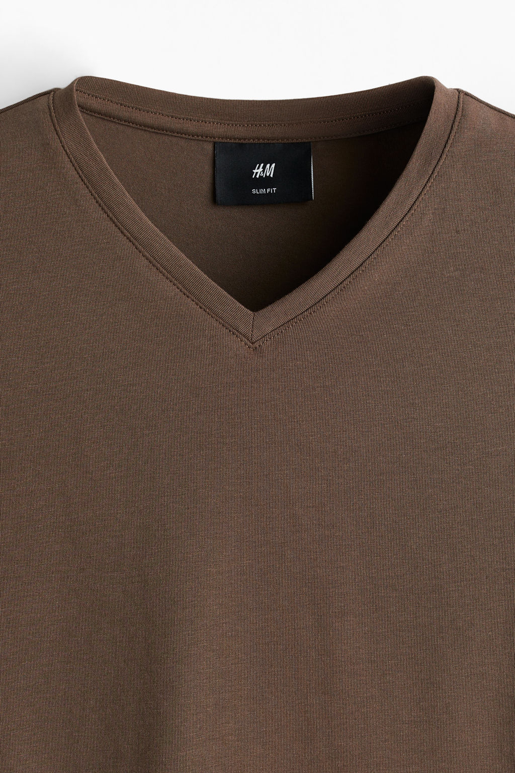 Pack de 3 camisetas con cuello de pico Slim Fit - H&m фото 3