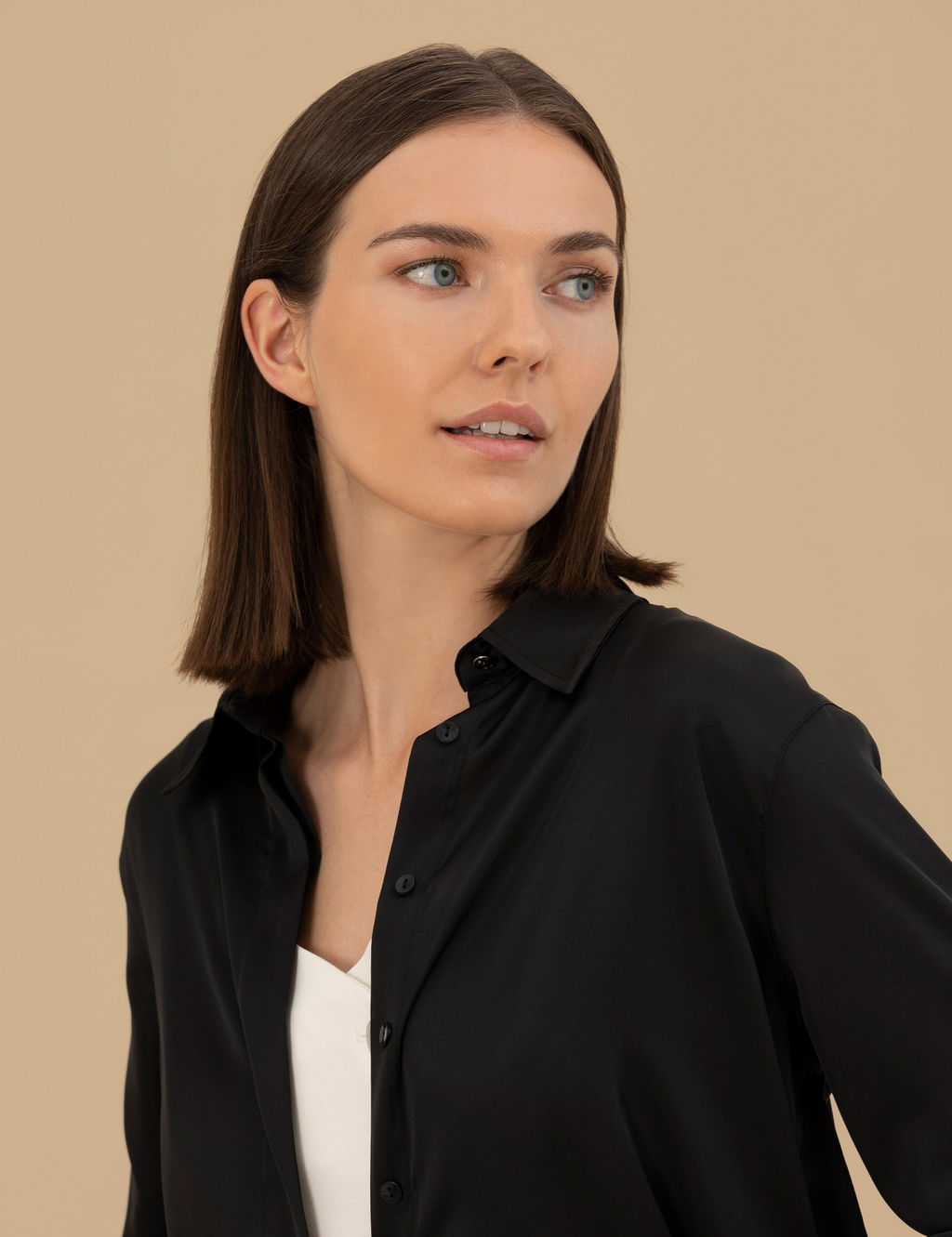 Siyah Comfort Fit Saten G_mlek - Pierre cardin фото 3